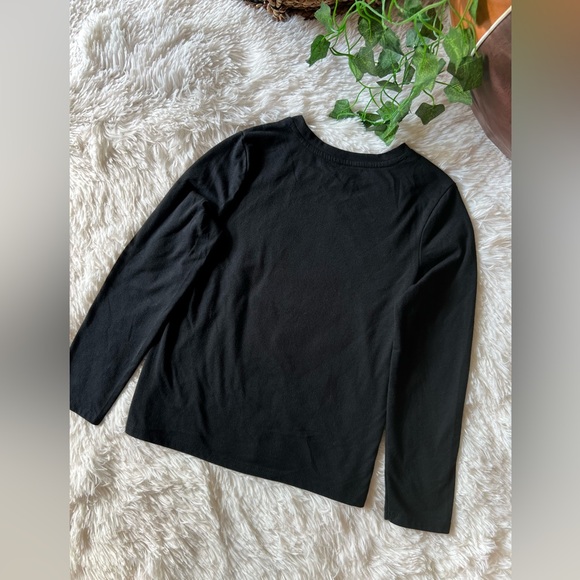 Cat & Jack Black Holiday Tree Long Sleeve Tee - Picture 14 of 16